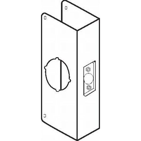 Don-Jo Classic Wrap Around for Thick Doors with 2-3/8" Backset and 2-1/4" Door CW214CS